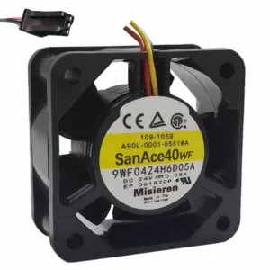 Fanuc Fan 40x40x20mm 24V 0.08A 12000RPM 11.7CFM High Speed Cooler Fan