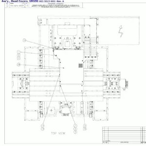Hurco VMX Series Electrical & Mechanical Drawings and Parts Lists (2006)