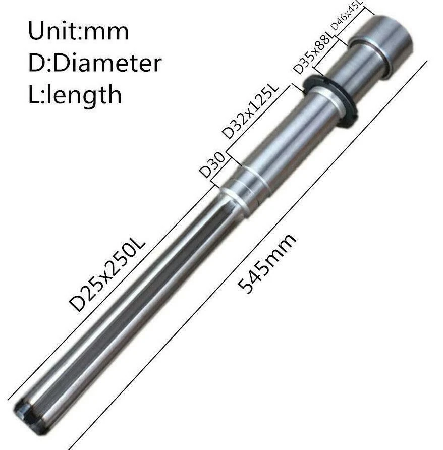 Bridgeport Milling Machine Spindle Shaft R8 - Image 2