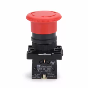 10A Red 2xNC 22mm Emergency Stop Mushroom Push button