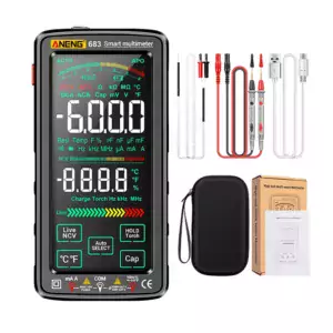 700VAC/1000VDC 6000 Count Digitial Multimeter with Large LCD Touchscreen Display