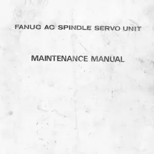 Fanuc AC Spindle Servo Unit Maintenance Manual - B-53425E