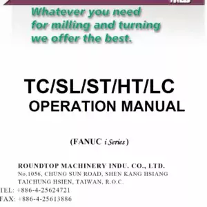 Johnford TC/SL/ST/HT/LC With Fanuc i Series Operation Manual