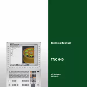 Heidenhain TNC 640 Technical Manual
