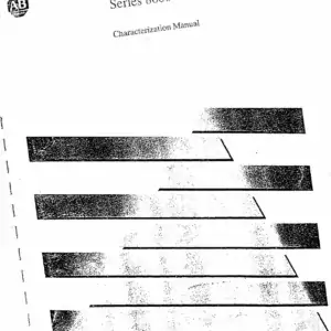 Allen Bradley/OSAI Series 8600 Installation & Characterization Manual - 1990