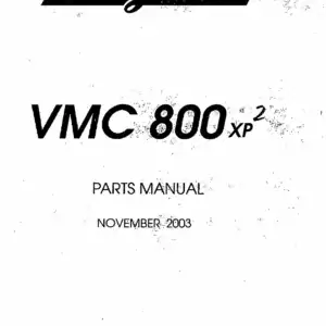 Bridgeport 800 XP2 Parts Manual - 1801599