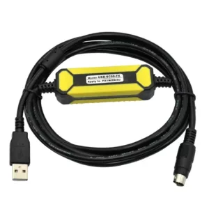 Mitsubishi MELSEC FX Series PLC Programming Cable USB To RS422 Adapter