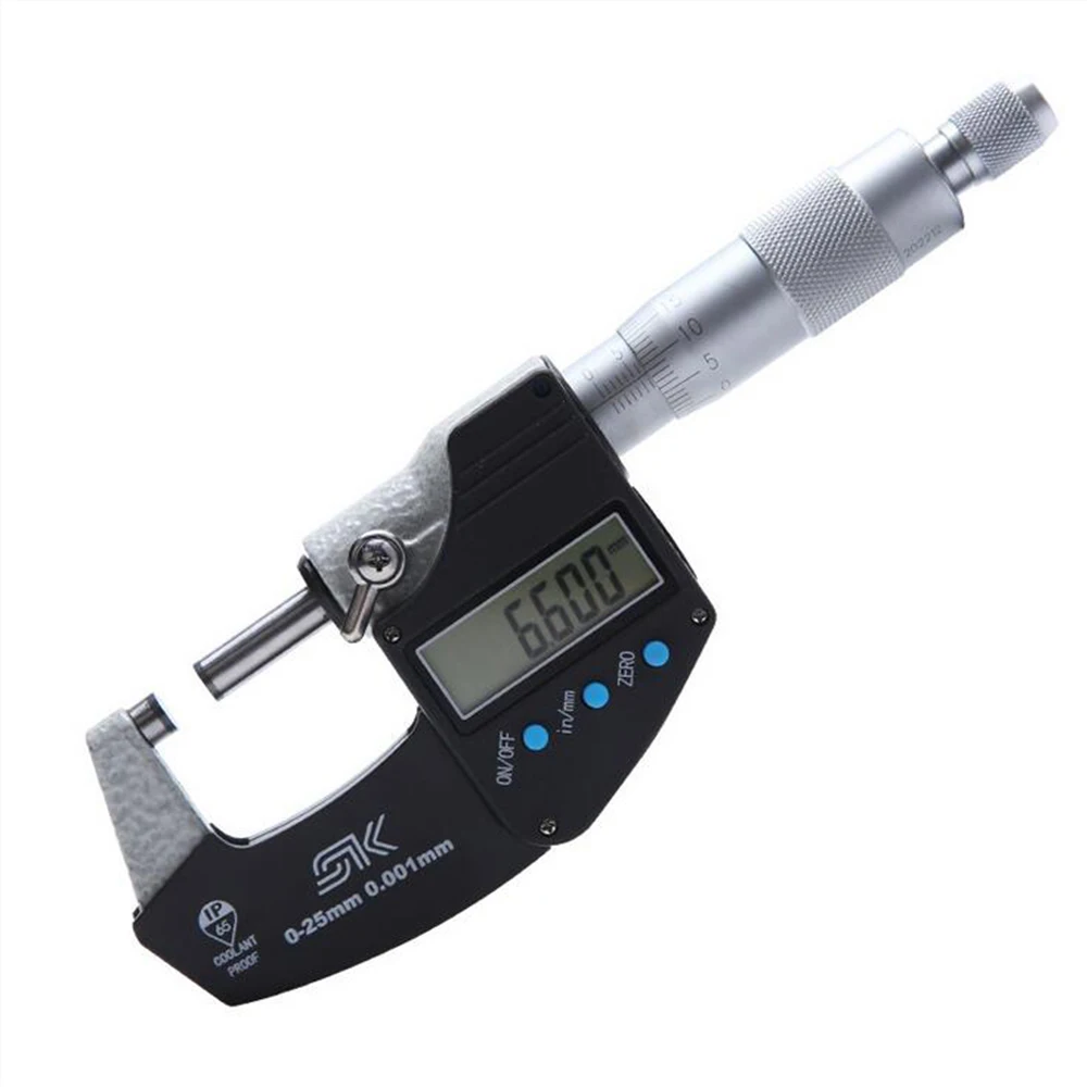 0-25mm Digital Micrometer IP65 0.001mm Resolution - Image 3