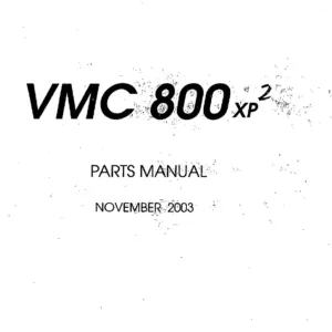 Bridgeport VMC 800 XP Parts Manual - 1801599