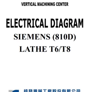 XYZ TC 200 & TC 250 Siemens 810D Electrical Drawings