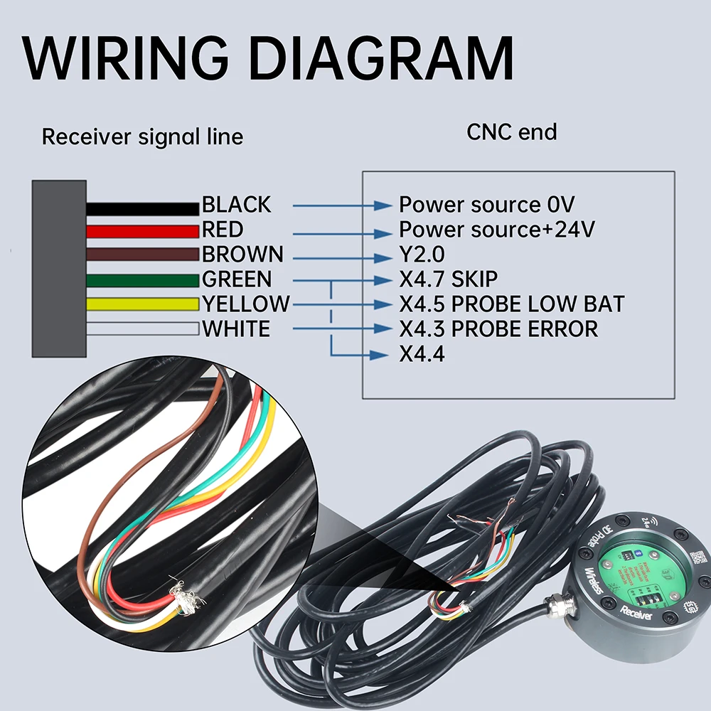 GP-800 Wireless Probe Tool For CNC Machining Centers - Replacement for Renishaw OMP40 - Image 4