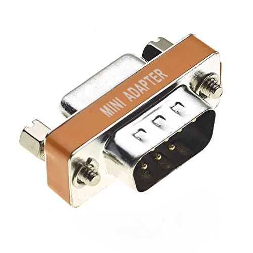 Keple 9-Pin Null Modem Coupler Adapter (DB9 Male to Female)