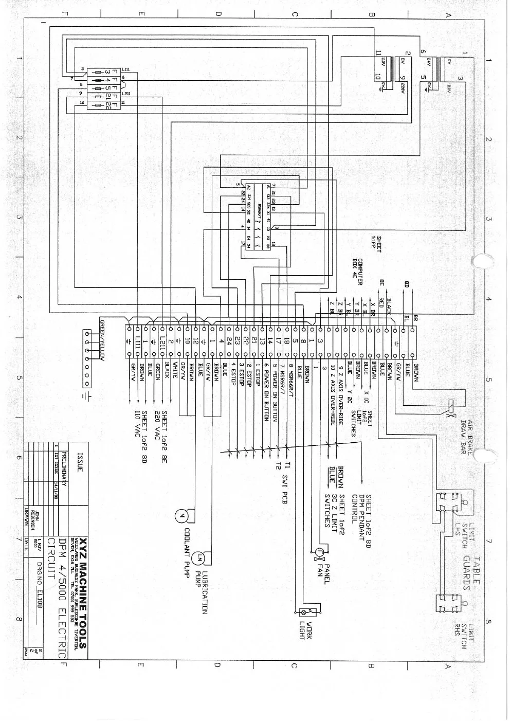 XYZ Machine Tools manual cover