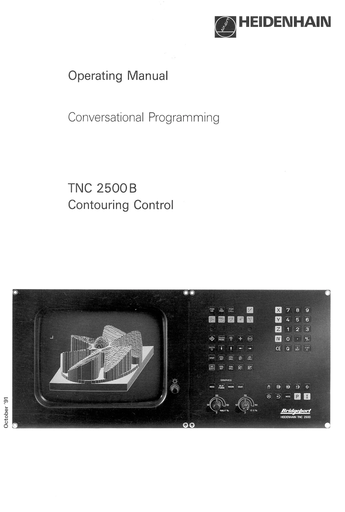 Heidenhain TNC 2500 Programming Manual