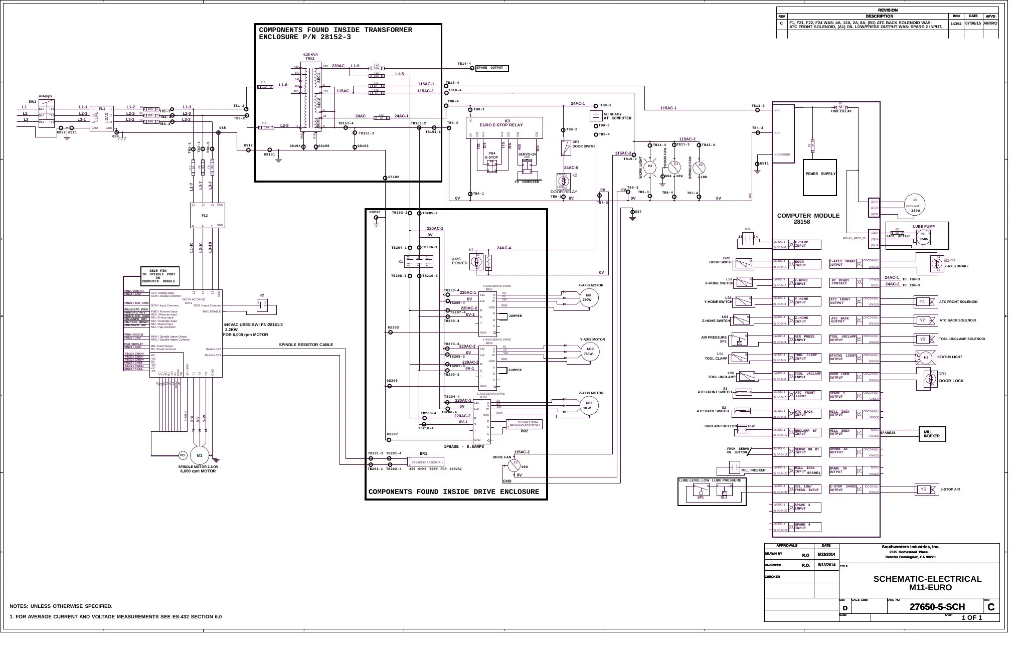 XYZ Machine Tools manual cover