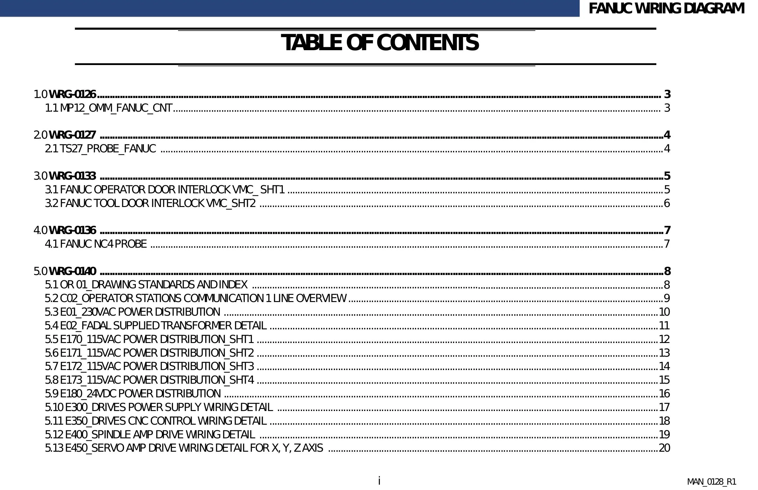 Fadal VMC Fanuc Wiring Diagram - PDF Download