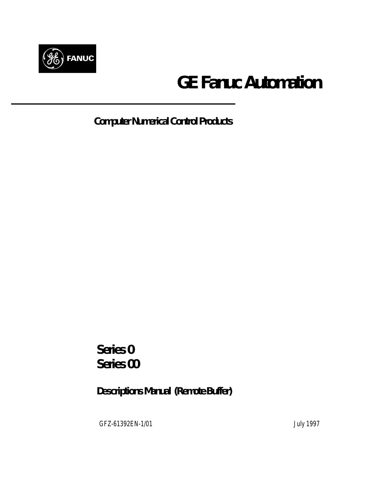 Fanuc 0 Descriptions Manual Remote Buffer - PDF Download