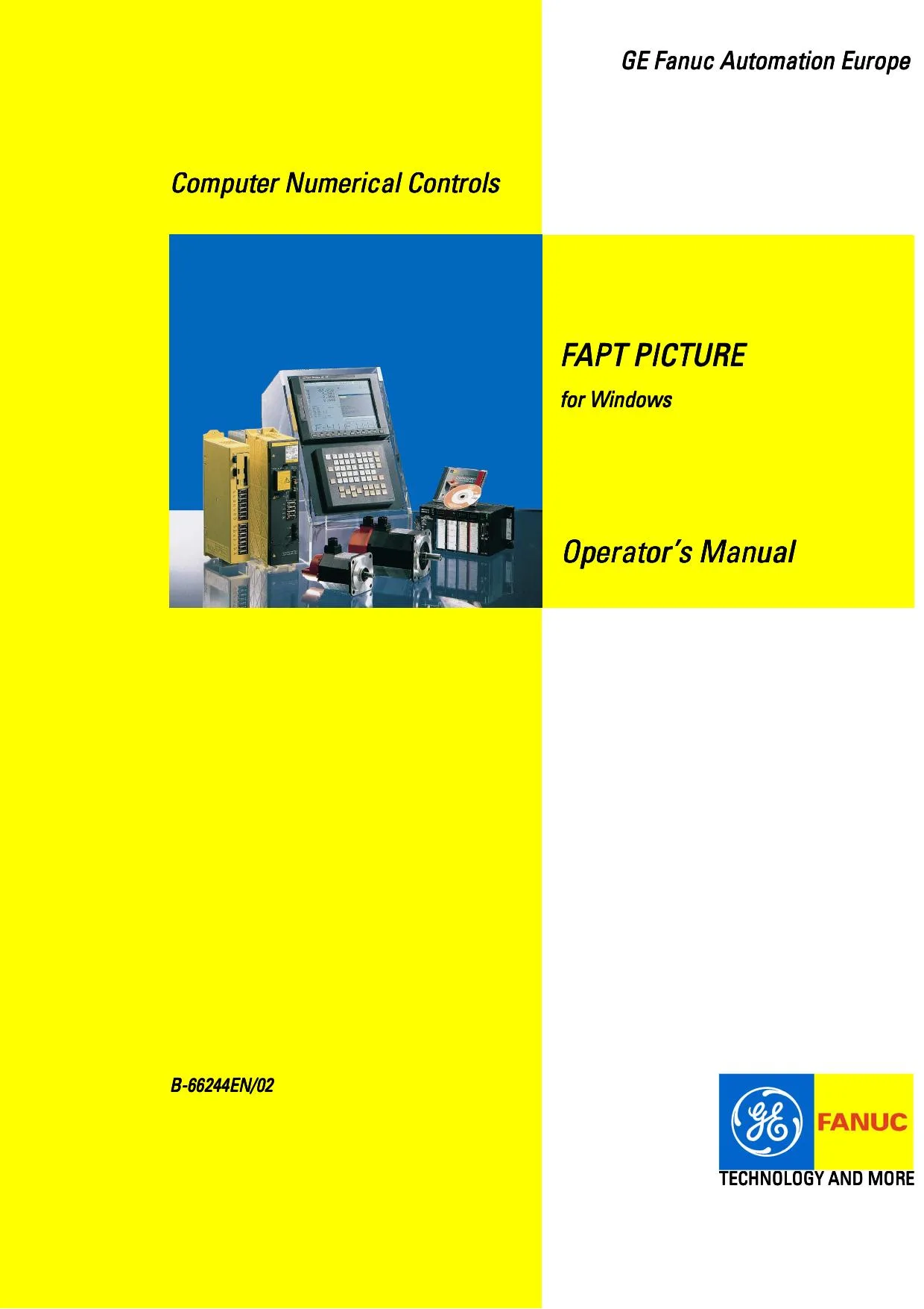 Fanuc FAPT PICTURE for Windows Operator Manual B-66244EN - PDF Download