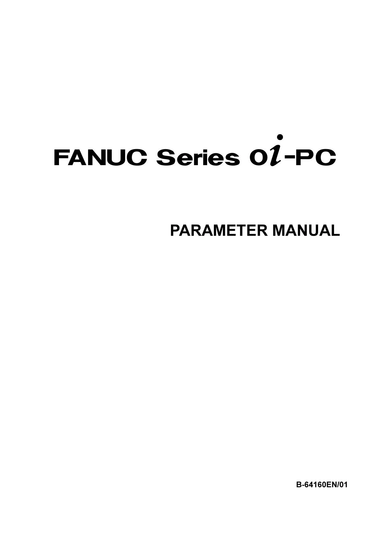 Fanuc Series 0i-PC Parameter Manual (B-64160EN) — PDF Download