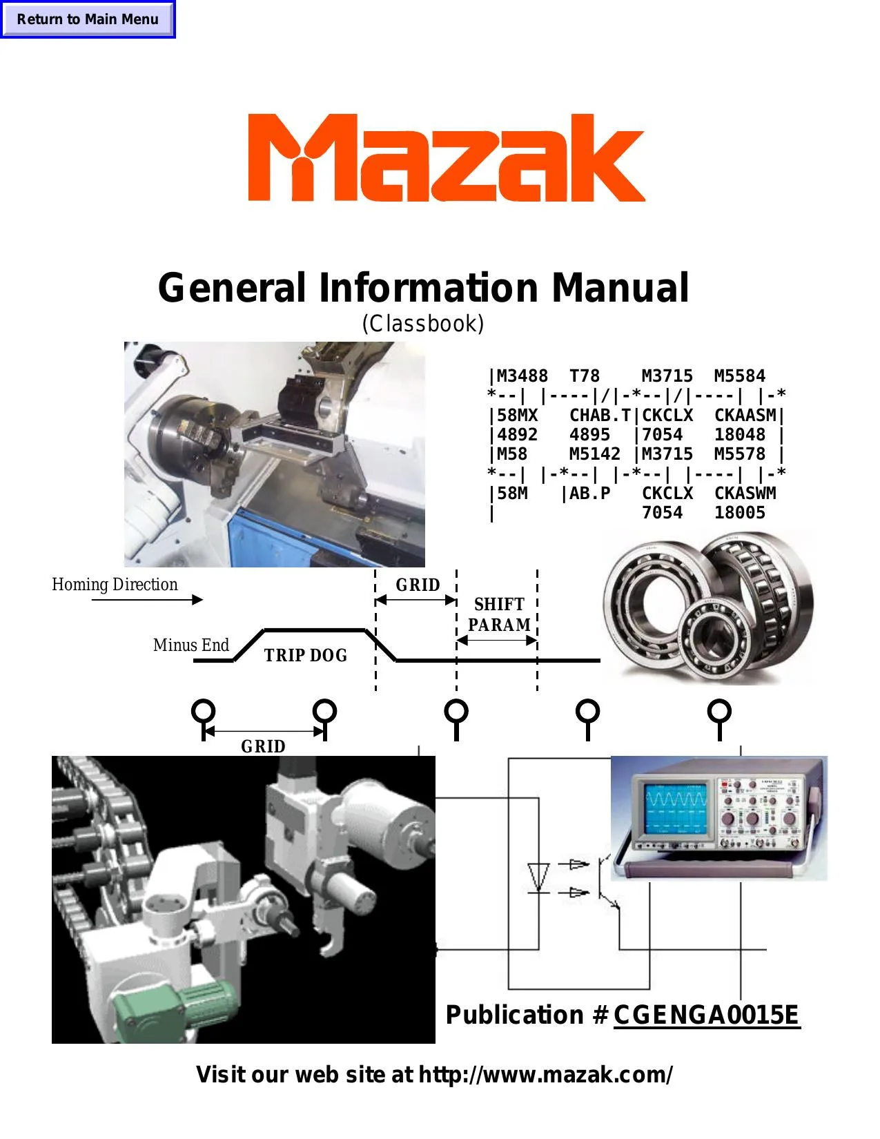 Mazak General Information Manual Classbook - PDF Download