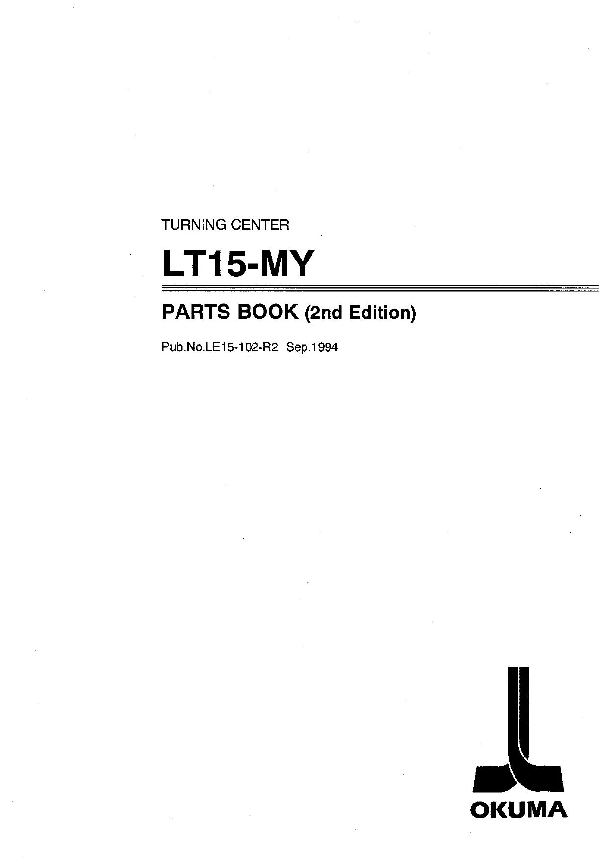 Okuma Turning Center LT15-MY Parts Book - PDF Download