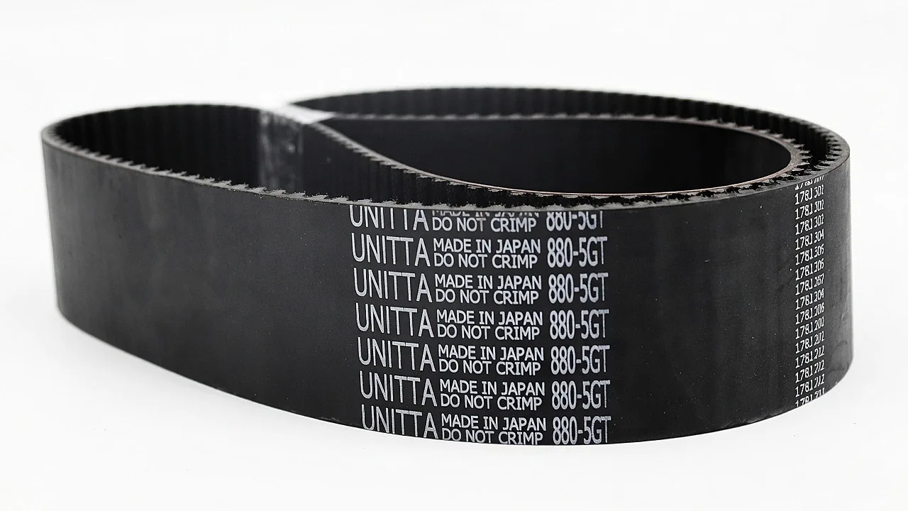 Unitta 5GT timing belt, representative image of an 880-5GT belt - the belt supplied with this order is the size specified in the product title.