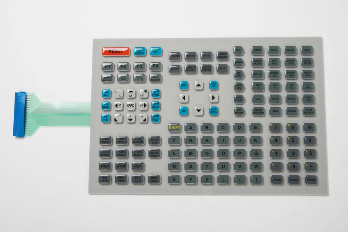 HAAS 93-61-0202 lathe operation panel membrane keypad - turning centre