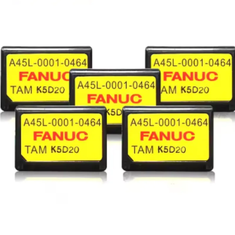 Several Fanuc current sensor transformer modules A45L-0001-0464, yellow label reading A45L-0001-0464, FANUC, TAM K5D20. Photograph shows a batch of units; each order is supplied as one module.