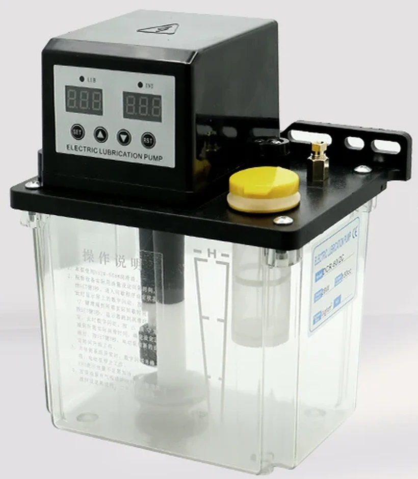 HTNC TZ-50 Dual Display CNC Lubrication Pump 2L Tank 110V AC 6mm Outlet Automatic Oil Pump
