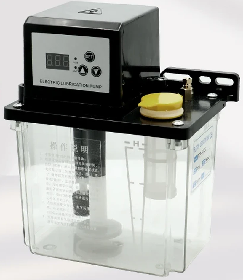 HTNC TZ-50 Single Display CNC Lubrication Pump 0.5L Tank 24V 6mm Outlet Automatic Oil Pump