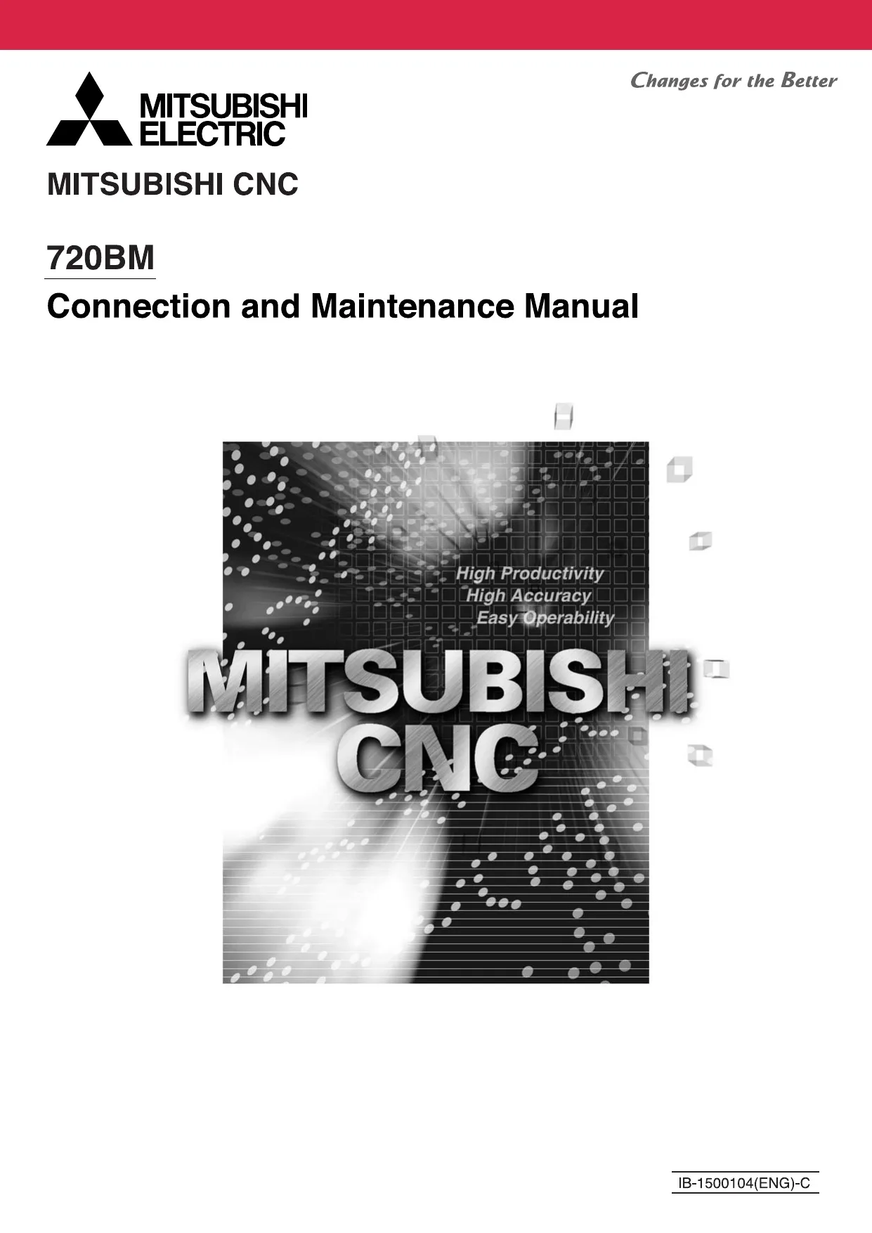Mitsubishi MELDAS 720BM Series Connection and Maintenance Manual, IB-1500104(ENG)-B cover