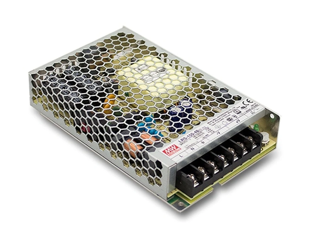 Mean Well LRS-150 series enclosed switching power supply. Representative image - the unit pictured is the LRS-150-48; the variant supplied with this listing is the LRS-150-24.